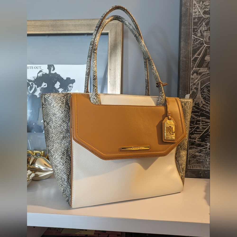 SOLD Lauren Ralph Lauren Snake Shoulder Bag